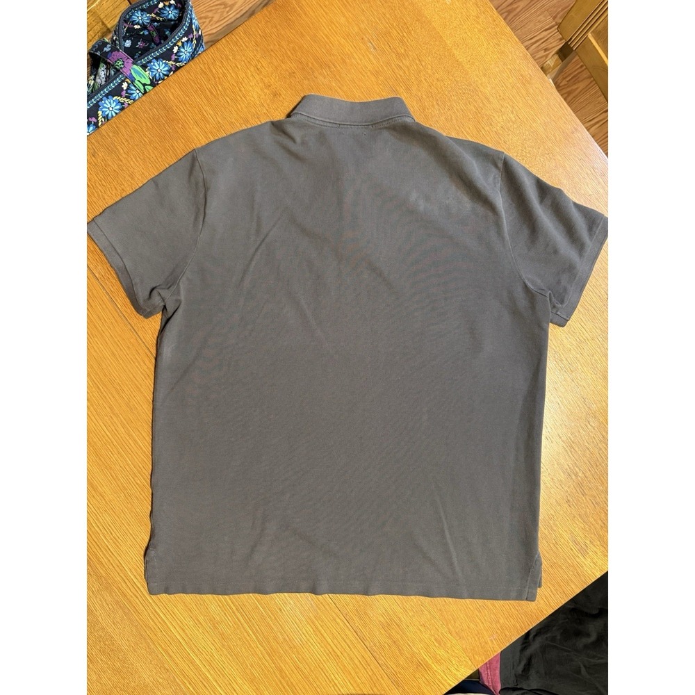 Polo Ralph‎ Lauren Polo Shirt XL Custom Slim Fit Gray Green Pony - Picture 6 of 8